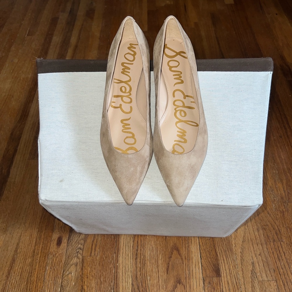 Sam Edelman Taupe Pointed Toe flats